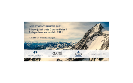 Investment Summit 2021, Stuttgart